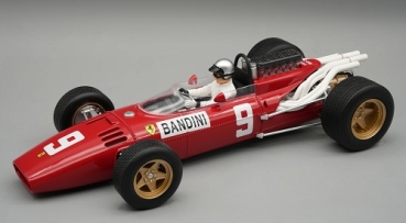 TMD18318B Ferrari 312 F1 1966 German GP #9 Driven by: Lorenzo Bandini (with driver figure) 1:18